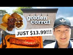 AFFORDABLE and DELICIOUS! Trying Golden Corral - America's Buffet!