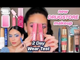 NEW Drugstore Makeup Tested 🤩 First impressions + 2 Day Wear Test!