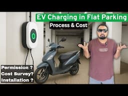 How To Get Society Permission For EV Charging Point | SHOCKED To See The WIRING COST 😱