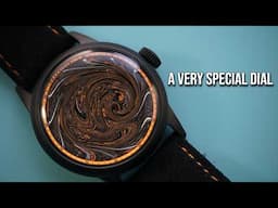 The Dial of this Watch is made With Real Volcanic Sand from a Historic WWII Battle