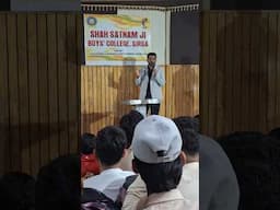 Giving Career Guidance Seminar To Students #shorts #careers
