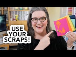 Organize your papers scraps, then make cute cards!