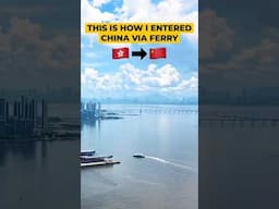 Ferry from Hong Kong Airport to Shenzhen, China Entry  ⛴️ 🇨🇳#wanderingmonk #travel #china