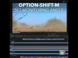 Final Cut Pro Shortcut | Option-Shift-M | Set Monitoring Angle