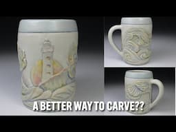 Creating a Three Dimensional Scene on Pottery - Inspired by Ukiyo-E art - cool bas-relief!
