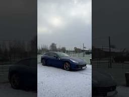Ferrari in the snow 🌲❄️