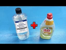 It's just fantastic! I mixed sodium hypochlorite solution and dish detergent!
