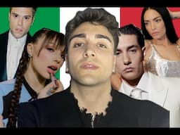 ALEX REACTS AND GIVES ITALIAN OPINIONS ON SAN REMO 2025 | Eurovision 2025, Italian " NF "