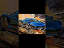Turned it in to masterpiece #shorts#shorts #McLaren570S #supercarart #artist #artshorts #carartwork