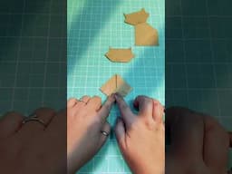 Gato Origami Dobradura #alinnemarques #alinnesworld #origami #dobradura #diy #origamifacil #gato