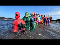 AVENGERS SUPERHERO STORY, MARVEL'S SPIDER MAN 2 VS HULK, CAPTAIN AMERICA VS THOR, VENOM VS SPIDEY 74