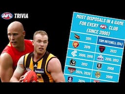 Who Had the Most Disposals in a Game for EVERY AFL Club? (AFL Trivia)