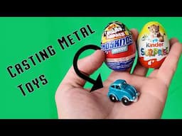 Casting Aluminium and Bronze Toys | Surprise Egg to Metal Ep-1