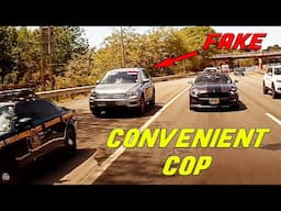 FAKE COP MEETS TROOPER WHILE TRYING TO CUT THE LINE