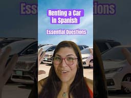 Spanish for Travelers: Car Rental Vocabulary and Phrases #learnspanish #spanishphrases