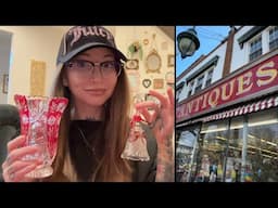 unplanned ANTIQUING mini VLOG + HAUL