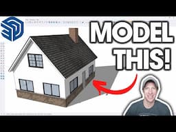 Getting Started Modeling in SketchUp 2025 Part 4 - Modeling a HOUSE!