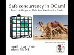 Safe Conurrency in OCaml - Alessio Duè @ The Knights Who Say Lambda