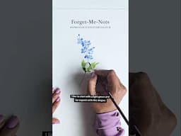 Day 5: Forget-Me-Not #springwithwatercolour #challenge #arttherapy