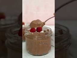 This 3 ingredient whipped Greek yogurt chocolate mousse is worth being late for 🤤🍫