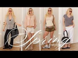 styling spring outfits 🎀 & major thrift haul