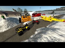 Campers Lost in a Blizzard Find Abandoned Airport | Farming Simulator 25