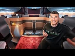 Crazy King size Bed in Airplane | My Best Flight in Qatar Qsute Business Class