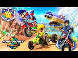 Dry bones and the Rainbow Path - Mario Kart World Crown Cup Grand Prix with Chaos