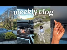 VLOG| mini prep for my birthday trip, getting my lashes and nails done + road trip to Cornwall.