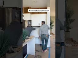 Massive kitchen transformation. ￼ Watch the full video on my YouTube channel now.