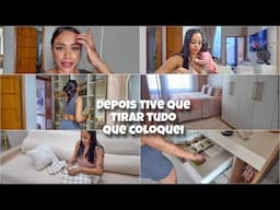 TUDO NOVO | INSTALOU O VARAL SLIM | ORGANIZAÇÃO DO MEU QUARTO | ORGANIZADOR DE TALHERES