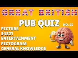 Great British Pub Quiz: Picture Round, 54321, Entertainment, Pictogram & General Knowledge #55