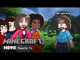 💎⛏️ | Minecraft Movie Reacts to HEROBRINE | Minecraft Movie | Gacha