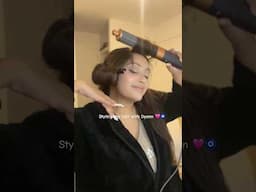 Easy hair styling tutorial with @dyson 🧿✨🤌🏻🩷 #dyson #hairstyling #hairstyle #viralhairstyles
