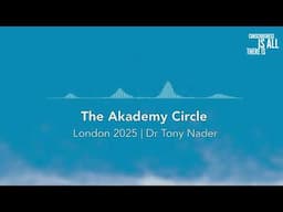 Dr Tony Nader in The Akademy Circle, London