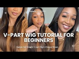 Beginner-Friendly V-Part Wig Install with minimal leave-out | Nadula V Part Wig