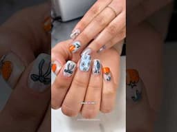 nail art with pens! 😱 doodle nail art style