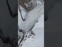 Watch out for cornices! Springtime brings big cornices and warm temps, always know what's above