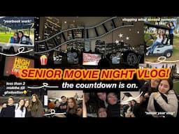 SENIOR MOVIE NIGHT! *less than 2 months till graduation* // 2nd sem senior year after school vlog!!