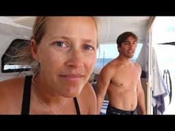 The WORST and the BEST of sailing in one passage. Sailing our Catamaran back home to the USA!