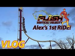 Alex FINALLY rides Flash Vertical Velocity at Six Flags Great Adventure | VLOG | April 2025