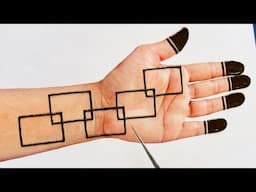 Very Easy Mehndi Trick | Simple Mehndi Design | Front hand Mehndi Design | Mehandi Design | Mehendi