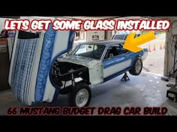 DiY GLASS INSTALL! Installing Front Windsheild & Rear Glass! Into My 66 Ford Mustang  #ford