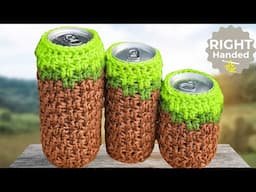 EASY Minecraft Crochet Can Cozy Tutorial for Beginners