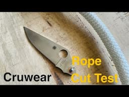 CPM Cruwear - edge retention test