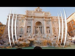 A Walking Visit to Trevi Fountain in Rome, Italy - (BINAURAL Audio Immersion) - The Sound Traveler