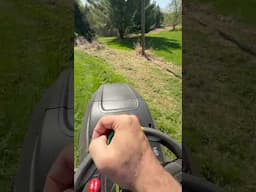 Ryobi 80V HP 46" Riding Lawn Tractor. - mowing around the garage P3