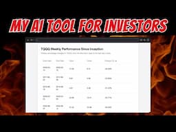 I am building an AI tool for growing wealth - My AI Application for Investors