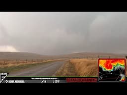 The Largest Tornado I've Ever Chased - Live As It Happened - Nebraska Mega Wedge