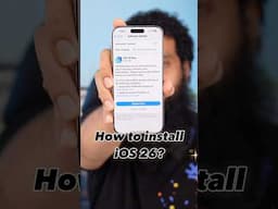 iOS 26 kaise kare install? #shorts